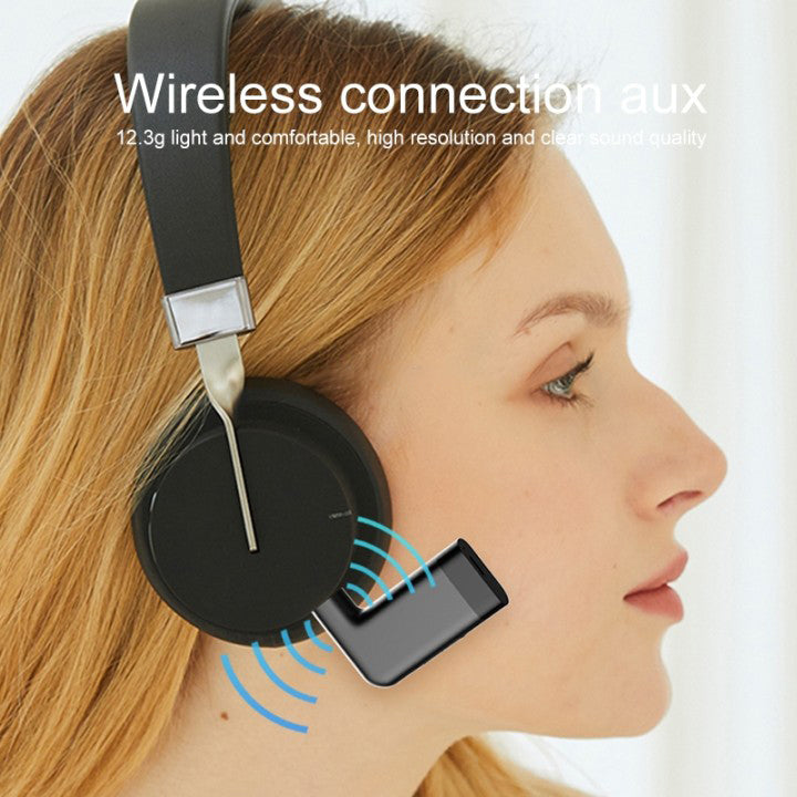 Uniqkart YP05 3.5mm AUX Bluetooth Receiver Portable Lightweight Wireless Adapter Receiver for Car Speaker Mobile Phone