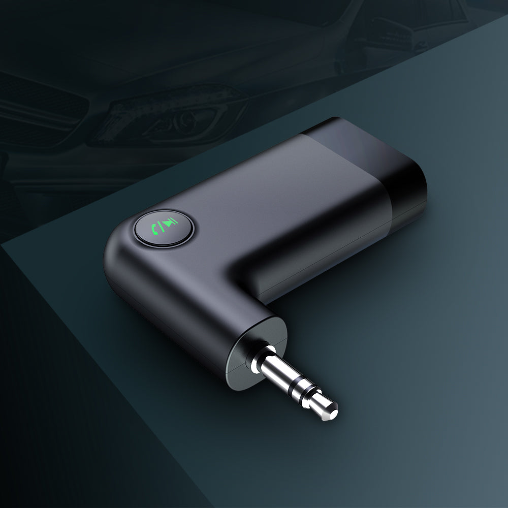 Uniqkart YP05 3.5mm AUX Bluetooth Receiver Portable Lightweight Wireless Adapter Receiver for Car Speaker Mobile Phone