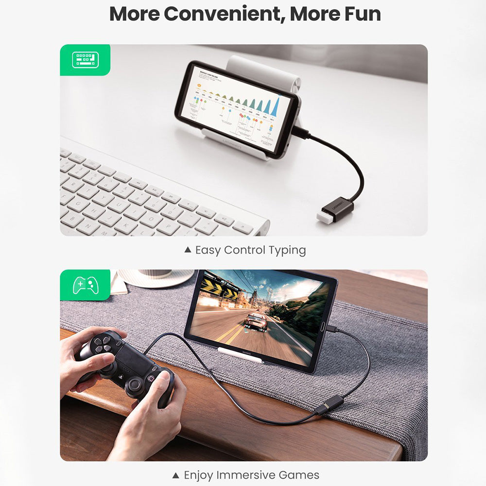 Uniqkart Micro USB OTG Cable Adapter for Xiaomi Redmi Note 5 Samsung S6 Tablet Micro USB Connector Android USB 2.0 OTG Adapter