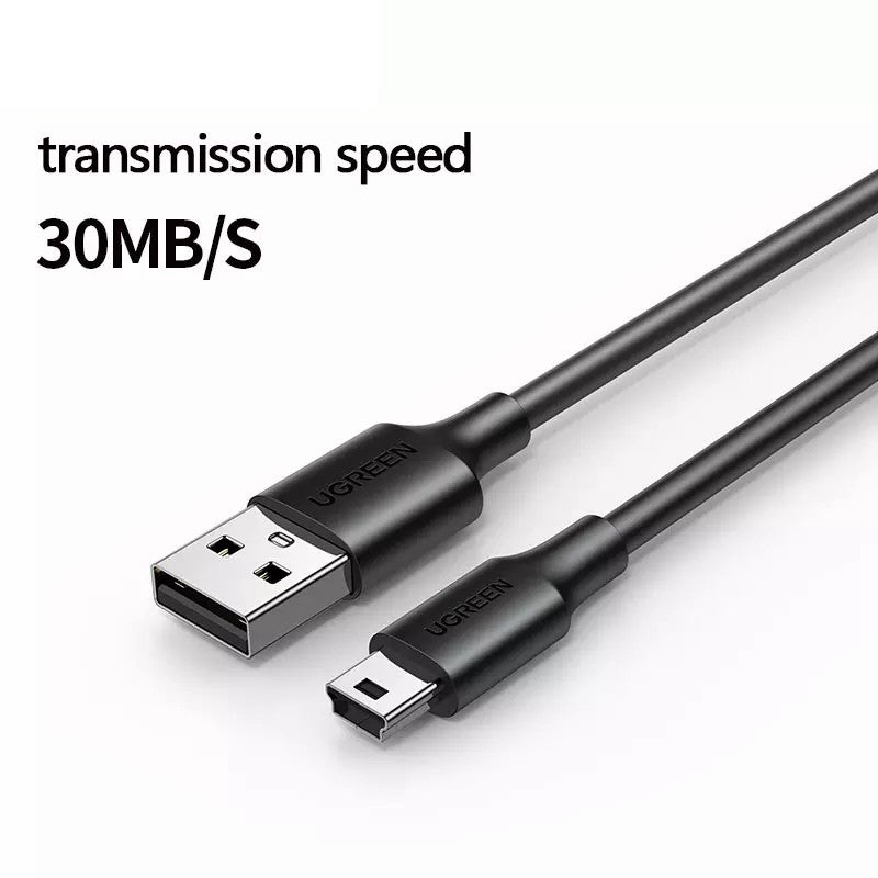 Uniqkart 30472 2m USB-A to 5Pin Mini-USB 480Mbps Data Cord Charging Cable for Car DVR / Digital Cameras / MP4 Player
