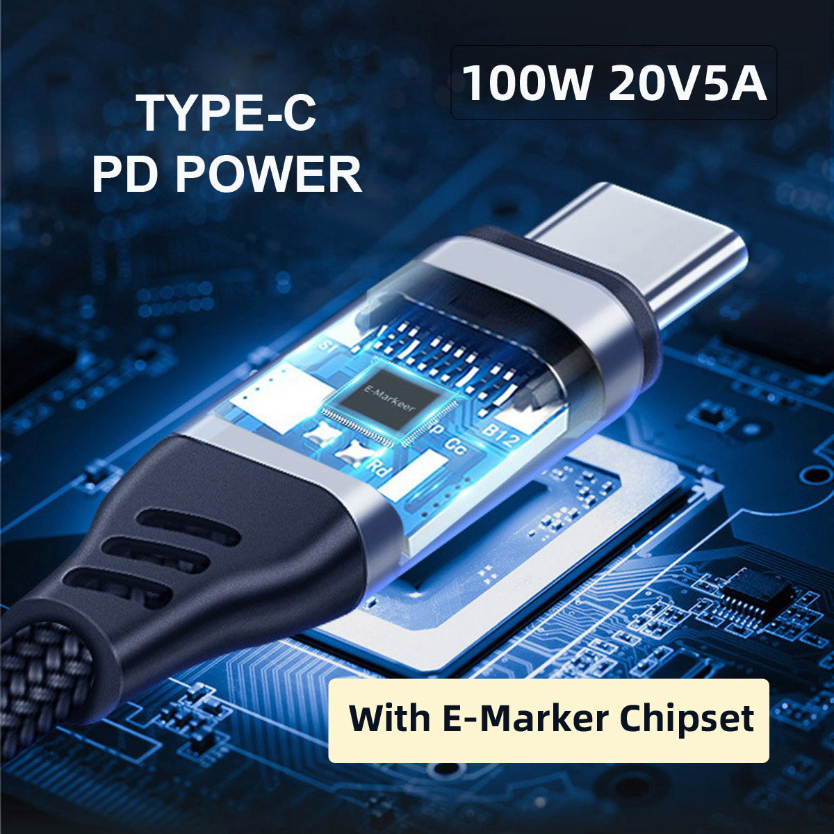 UC-034-BK Magnetic Connector USB4 Male to Male USB-C Cable 20Gbps 100W Charging Cord 8K / 5K Video Cable