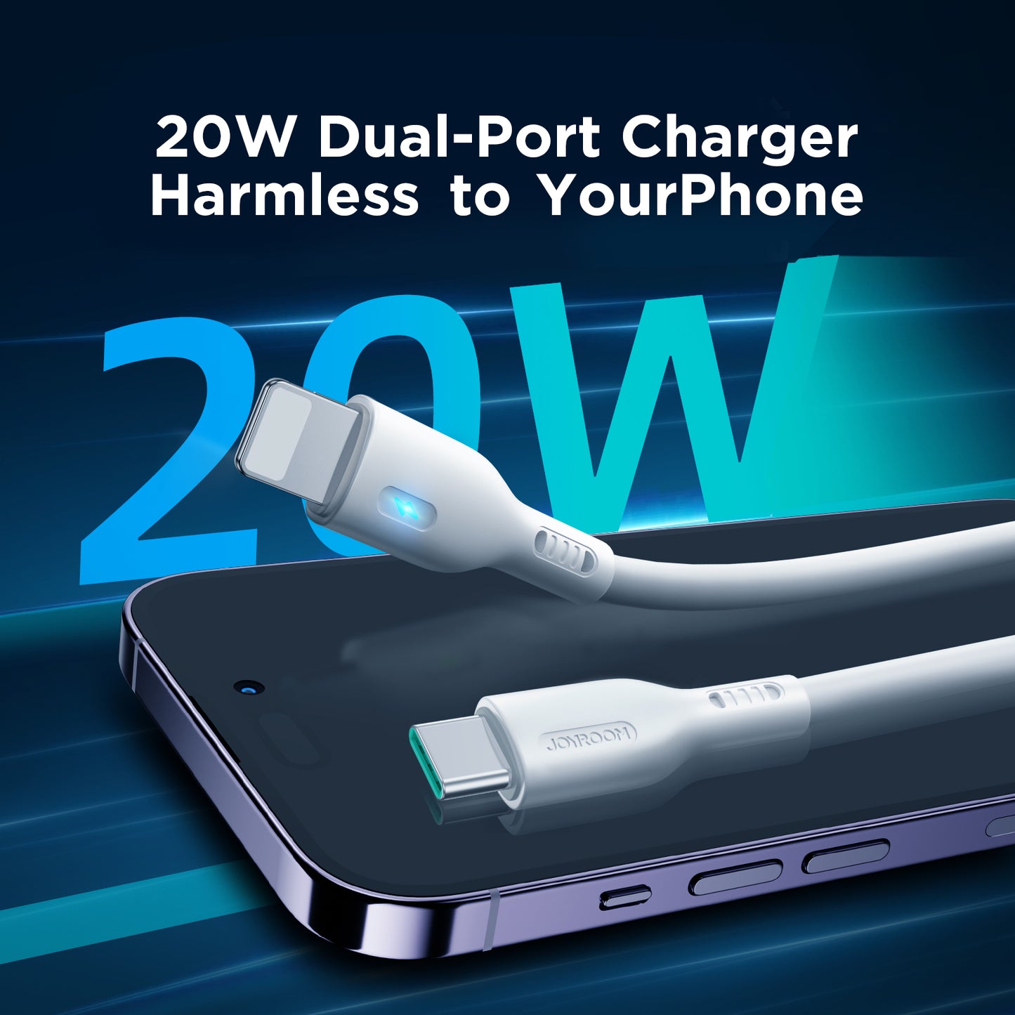 Joyroom S-CL020A13 1.2m PD 20W Fast Charging Type-C to Lightning Data Cable - White