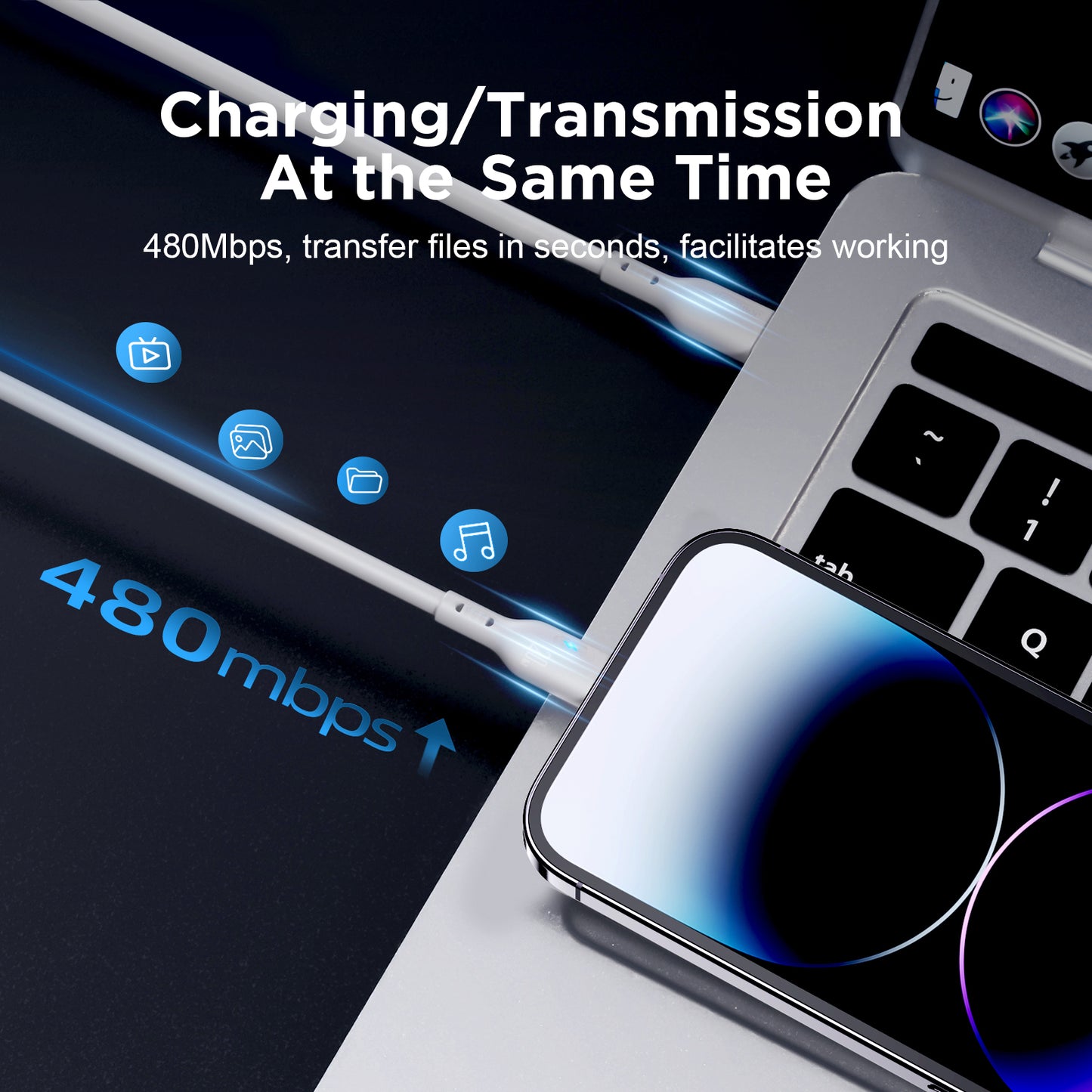 Joyroom S-CL020A13 1.2m PD 20W Fast Charging Type-C to Lightning Data Cable - White