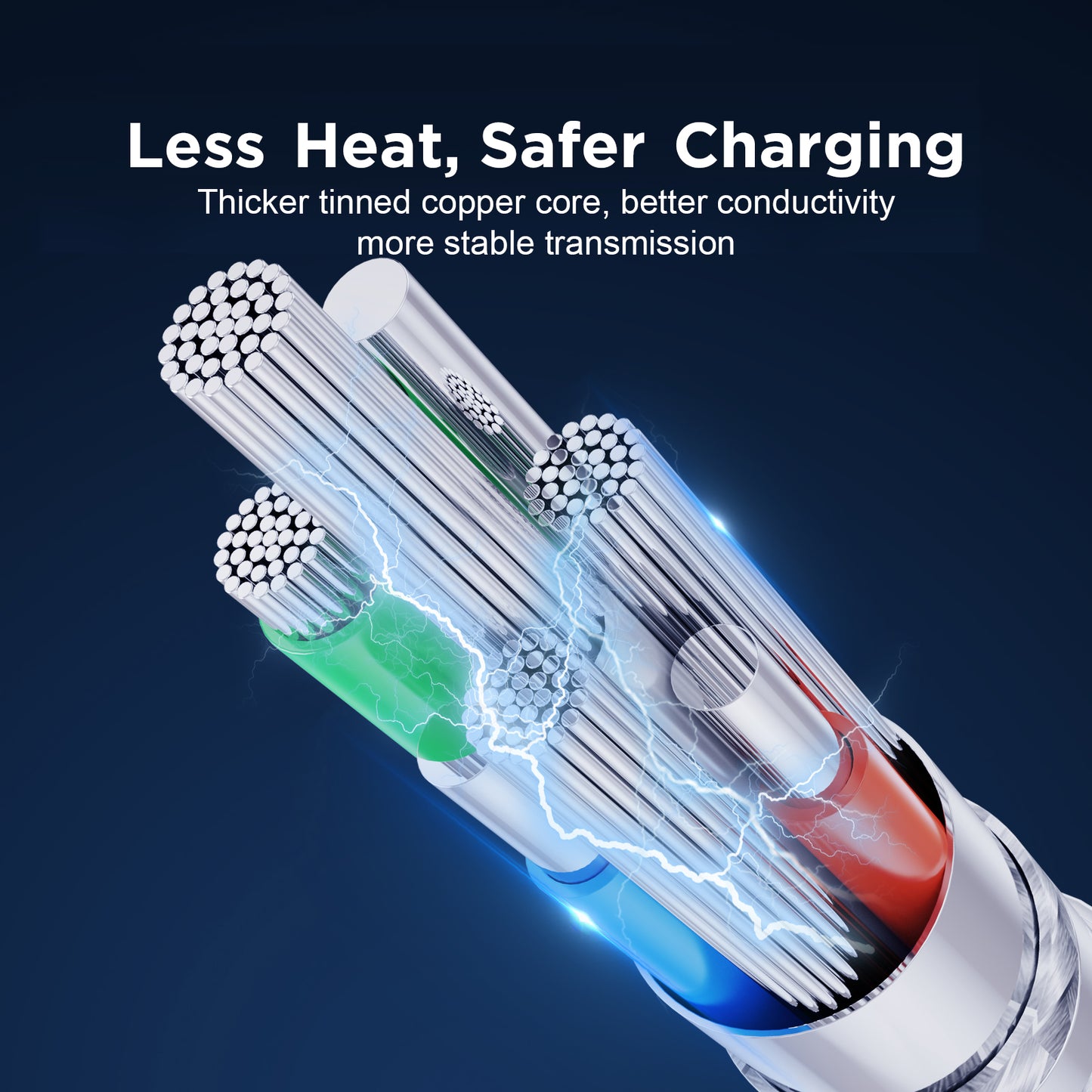 Joyroom S-UL012A13 1.2m USB-A to Lightning 2.4A Fast Charging Data Cable with Indicator - Black
