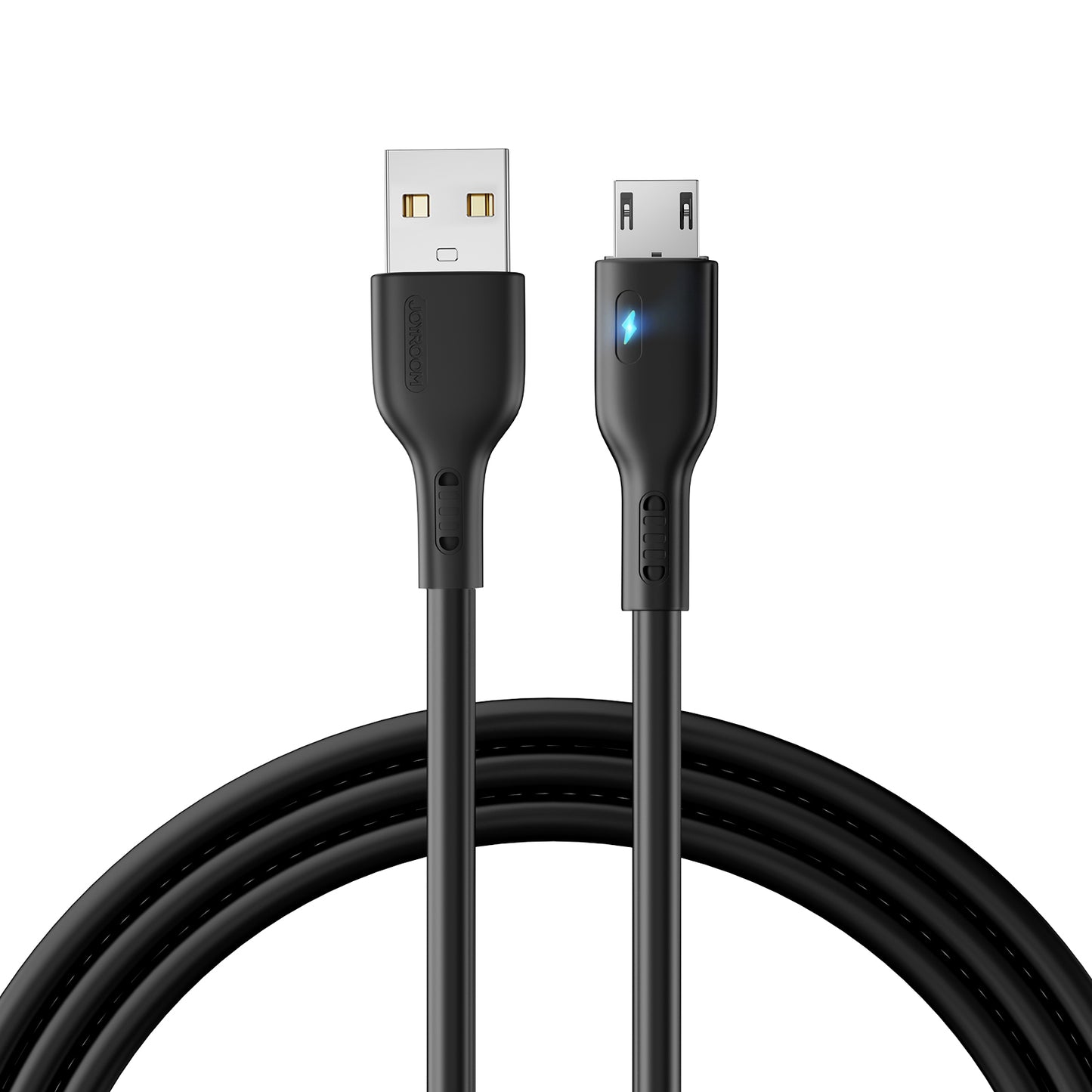 Joyroom S-UM018A13 1.2m USB-A to Micro 2.4A Fast Charging Cable Support Data Transmission - Black