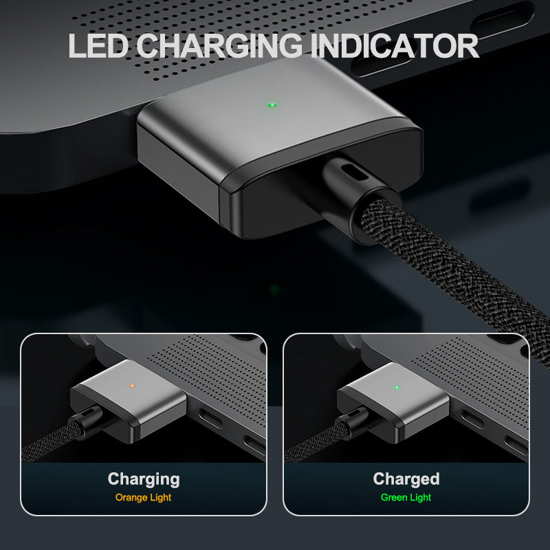 Enkay 2m PD 140W Compatible with MagSafe 3 USB-C to Magnetic Charging Cable for MacBook - Grey