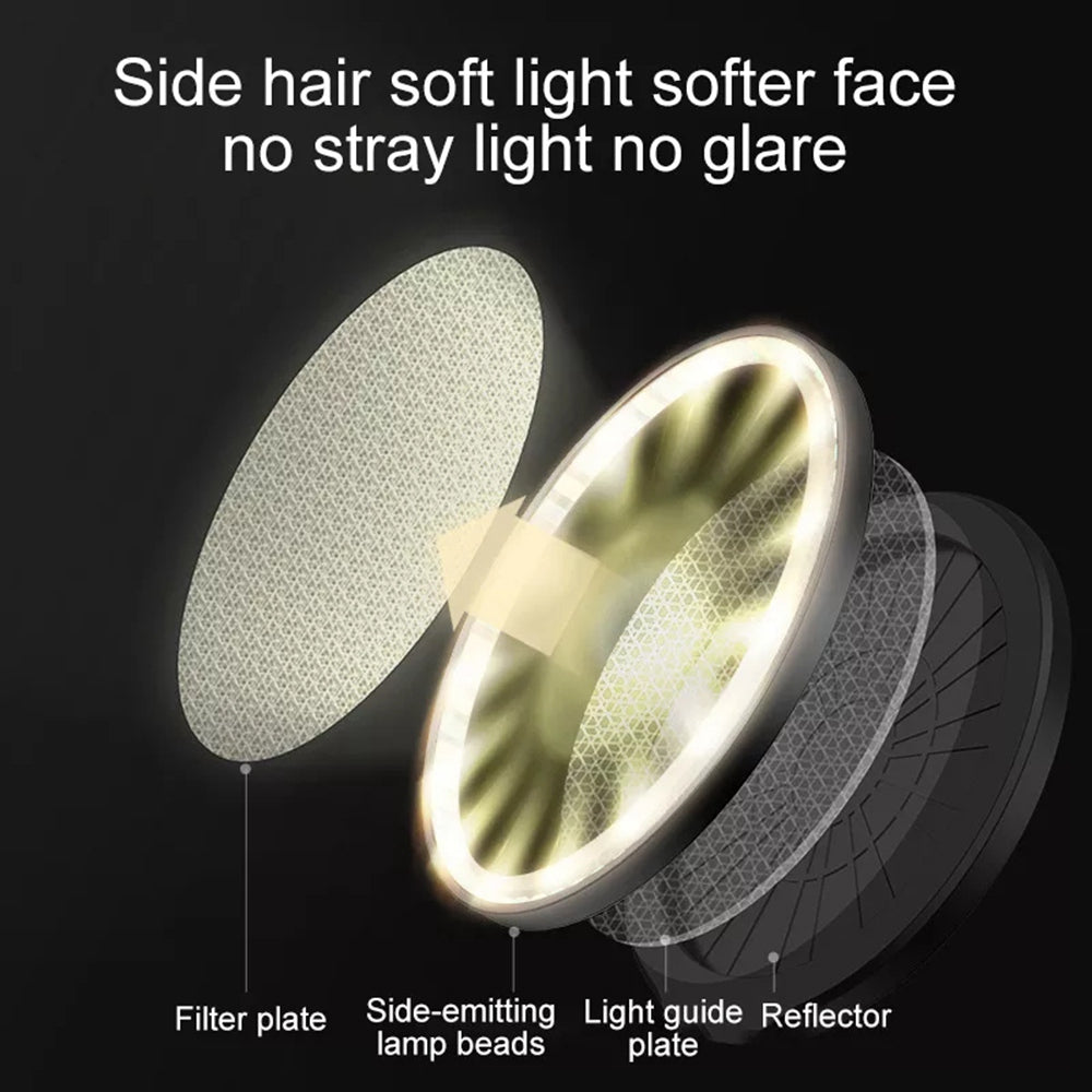 XIAOTIAN K13 26cm Dimmable Desktop Fill Light 90 Degree Adjustable for Live Broadcast Video Shooting, Standard Version