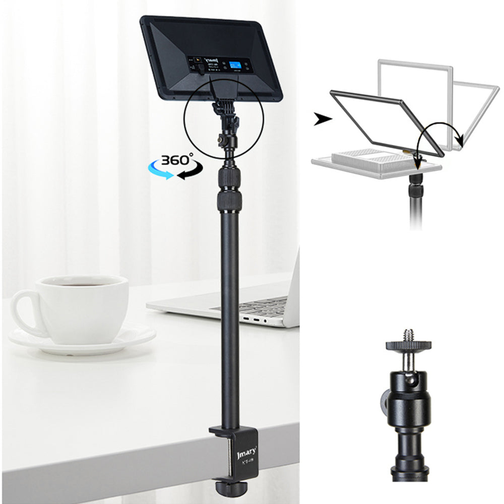 MT-49 Tabletop Light Stand Clip Stand Adjustable Clamp Desk Mount Light Stand with 1 / 4-inch Screw for LED Video Light / Ring Light