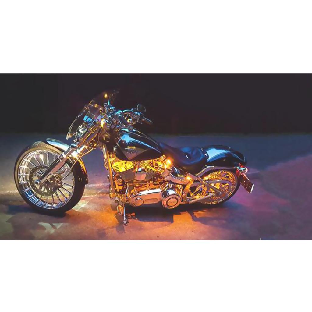 10x Car Floor Atmosphere Bluetooth RGB App Control Strip Light Interior