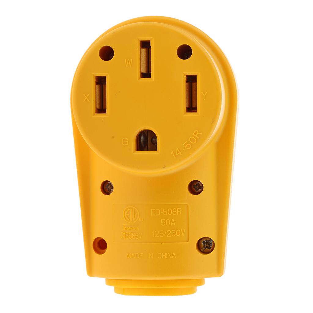 125V/50A RV Camper Motorhome Female Replacement Plug Power Grip Handle