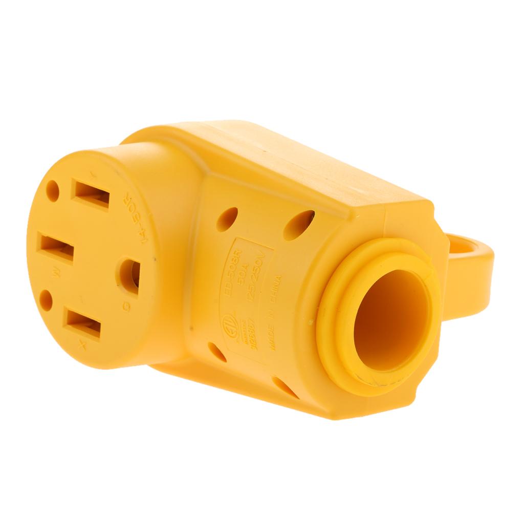 125V/50A RV Camper Motorhome Female Replacement Plug Power Grip Handle