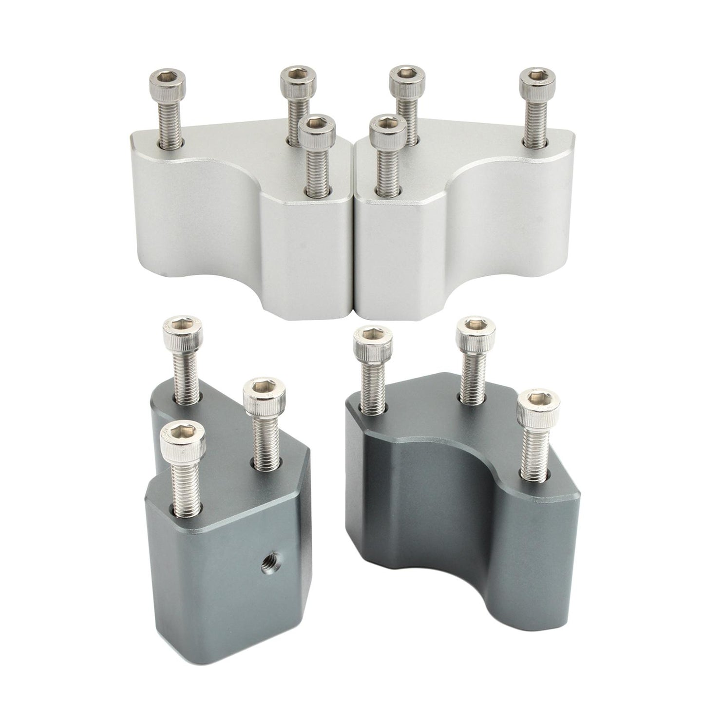 Aluminum Handlebar Risers for Kawasaki GTR1400 Easy Install Silver