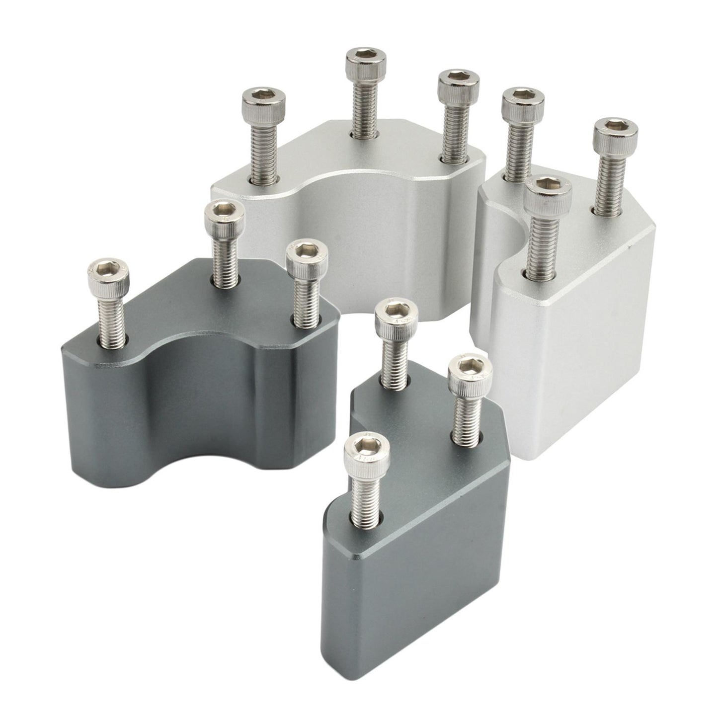 Aluminum Handlebar Risers for Kawasaki GTR1400 Easy Install Silver