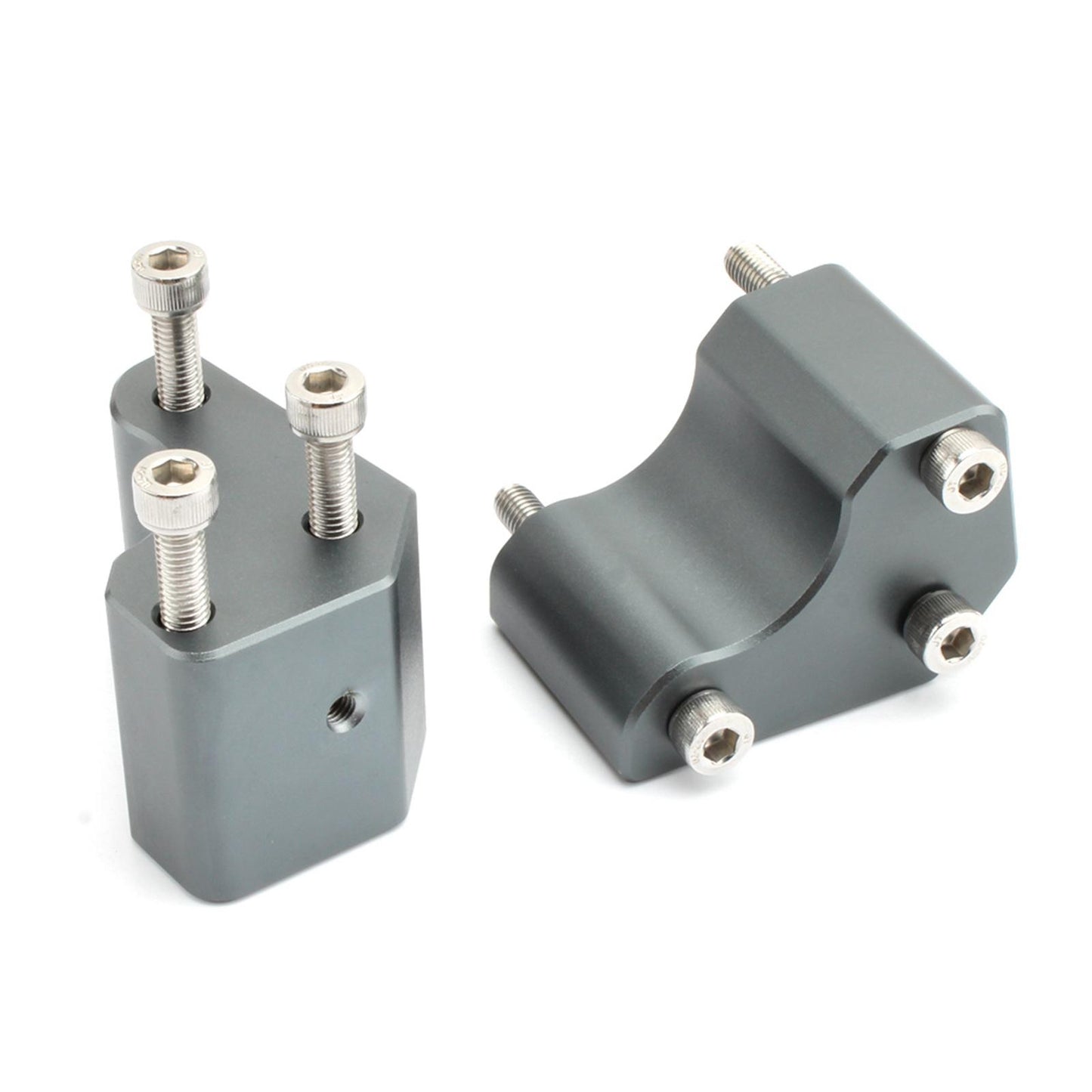 Aluminum Handlebar Risers for Kawasaki GTR1400 Easy Install Grey