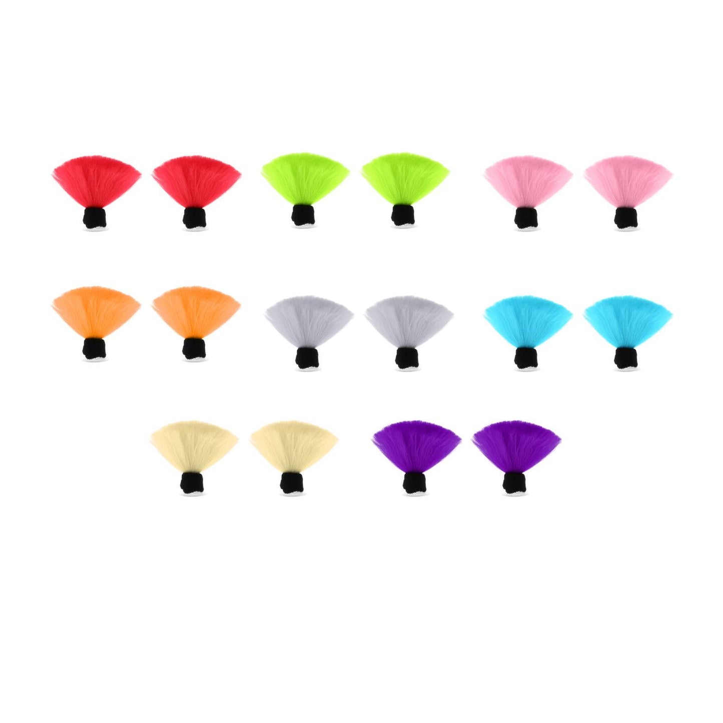 Bicycle Ski Helmet Pigtails Braids for Motorcycle Used fluorescent green