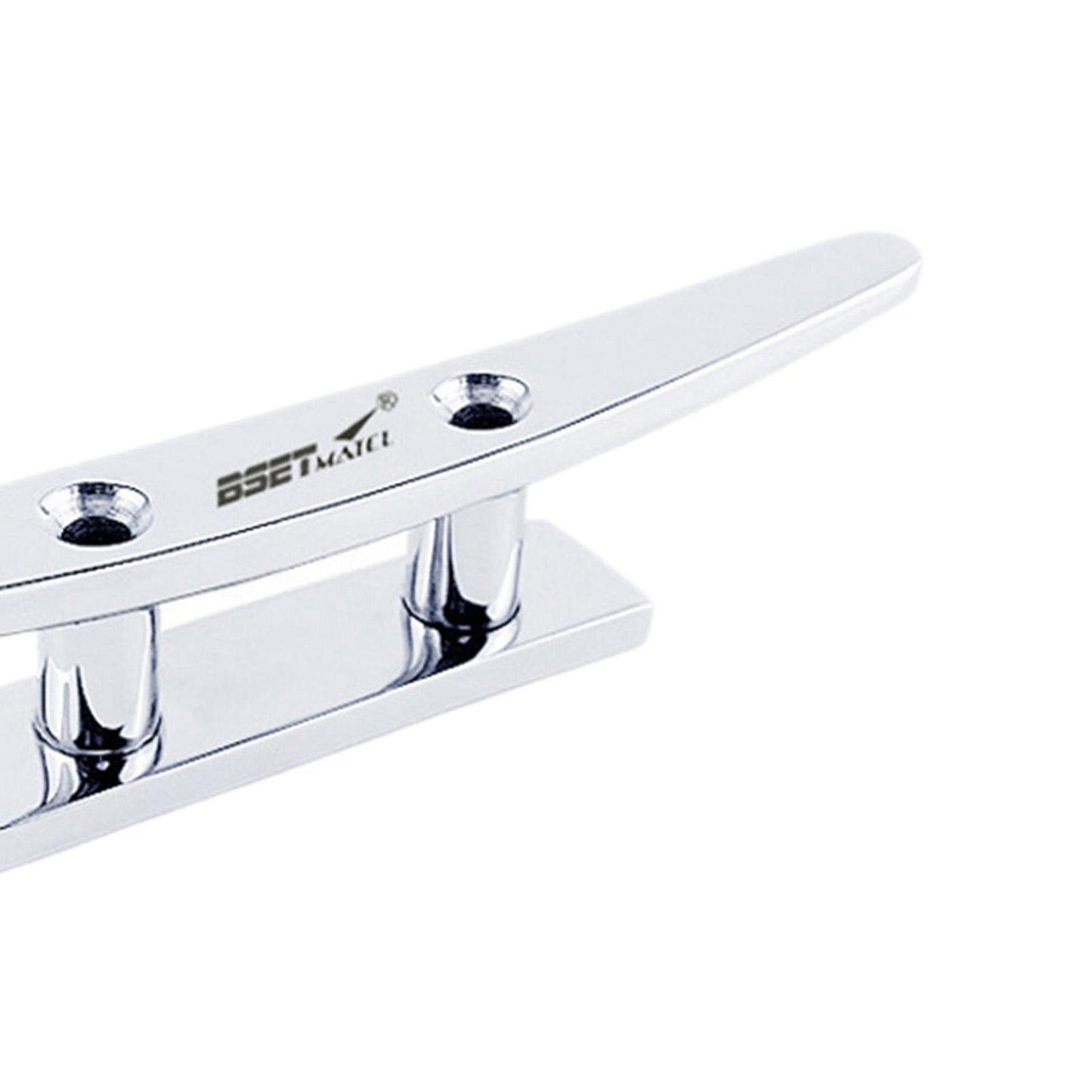 Stainless Steel 316 Boat Cleat Dock Cleat Rust free Flat Top 4 in with Bolts
