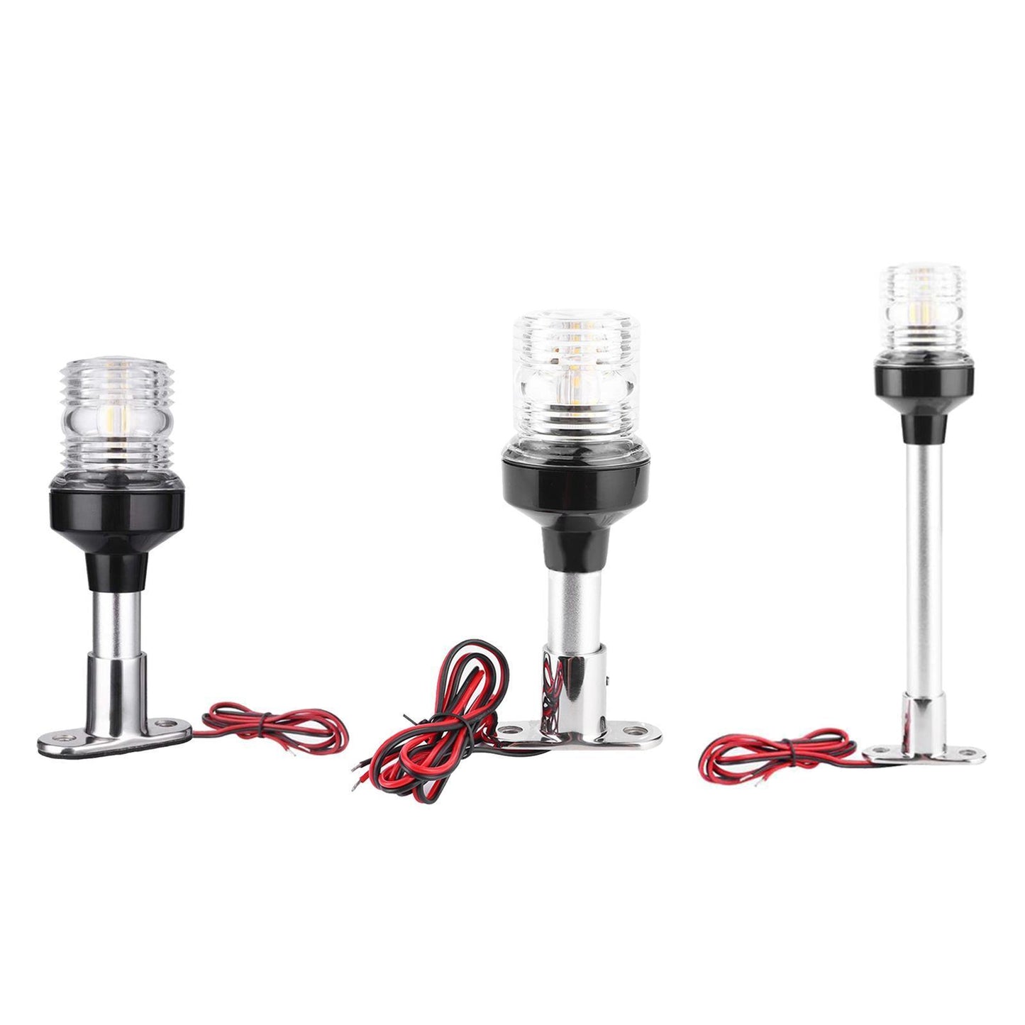 Boat Pontoon 3 Nautical Mile Anchor Light White LED Fixed Mount 6 inch
