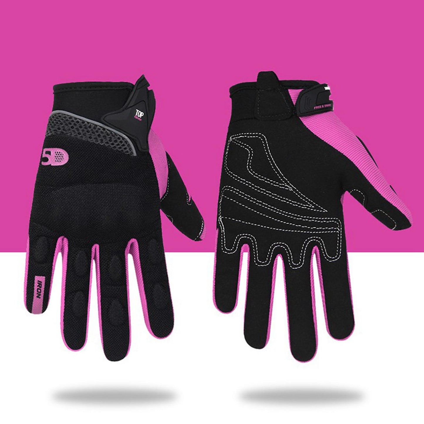 Touchscreen Motorbike Motorcycle Short Summer Gloves Protection Purple M