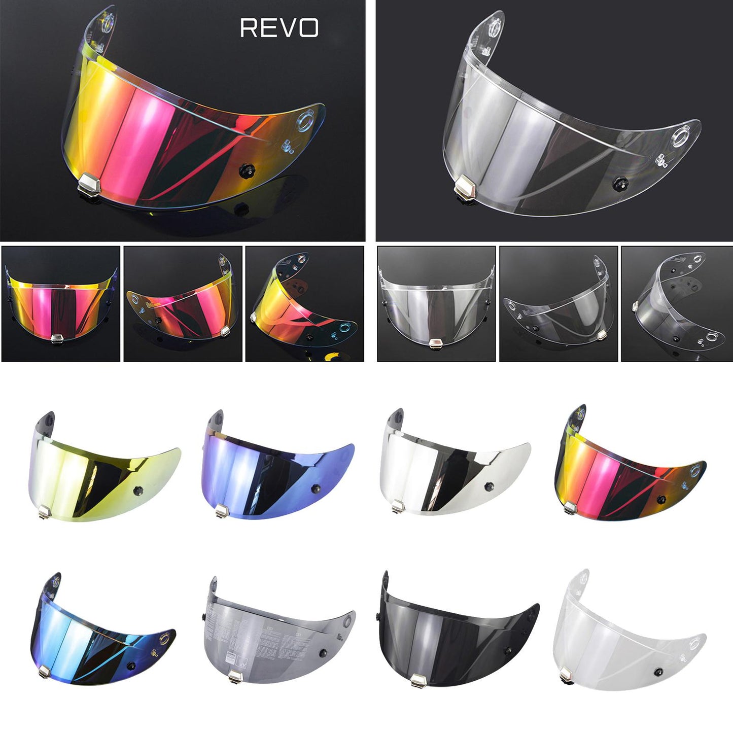 Helmet Visor Lens Night Vision Safe for HJ-26 RPHA11 RPHA70 revo red