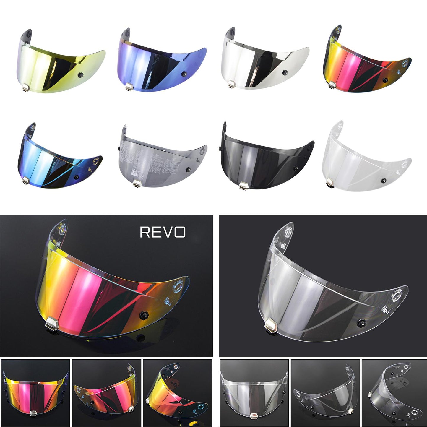 Helmet Visor Lens Night Vision Safe for HJ-26 RPHA11 RPHA70 revo red