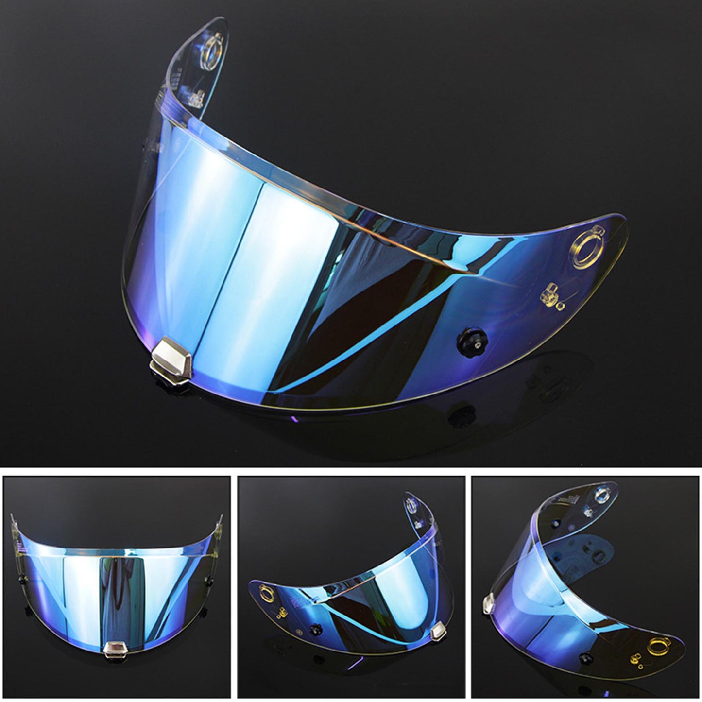 Helmet Visor Lens Night Vision Safe for HJ-26 RPHA11 RPHA70 revo blue