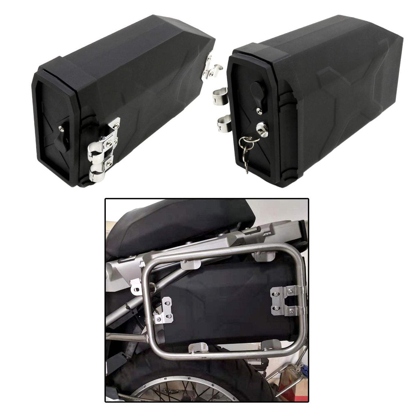 Motorcycle Toolbox 5 Liters with 2 Keys for BMW R1200GS ADV 2014-2018 Left