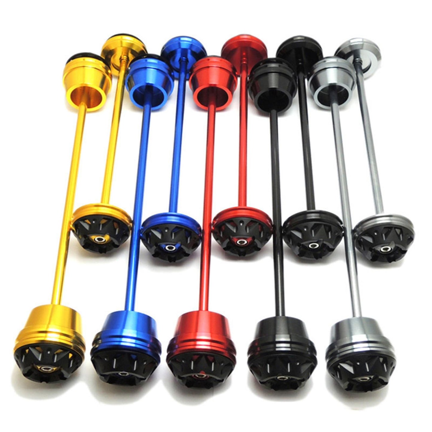 CNC Wheel Fork Axle Sliders For Yamaha MT07 MT-07 FZ07 black