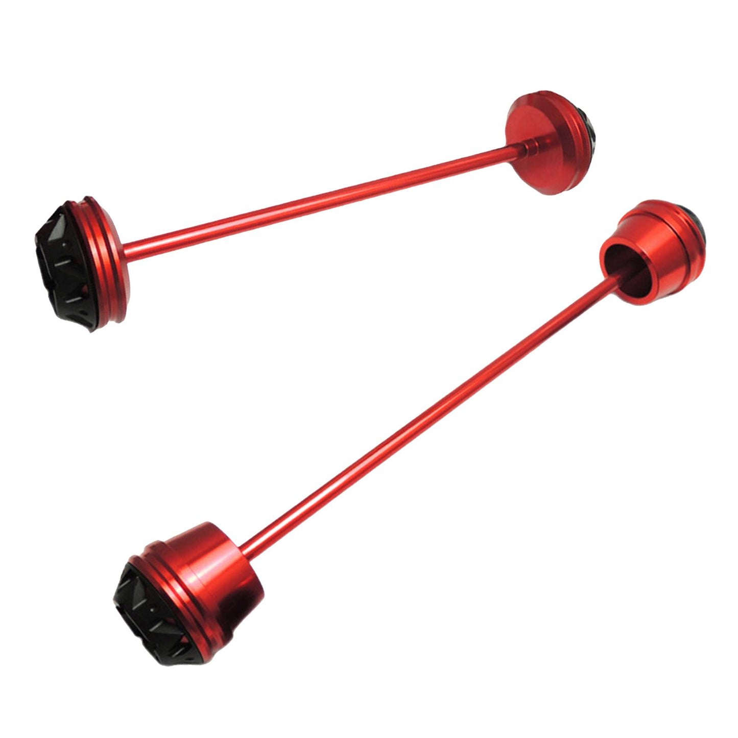 CNC Wheel Fork Axle Sliders For Yamaha MT07 MT-07 FZ07 red
