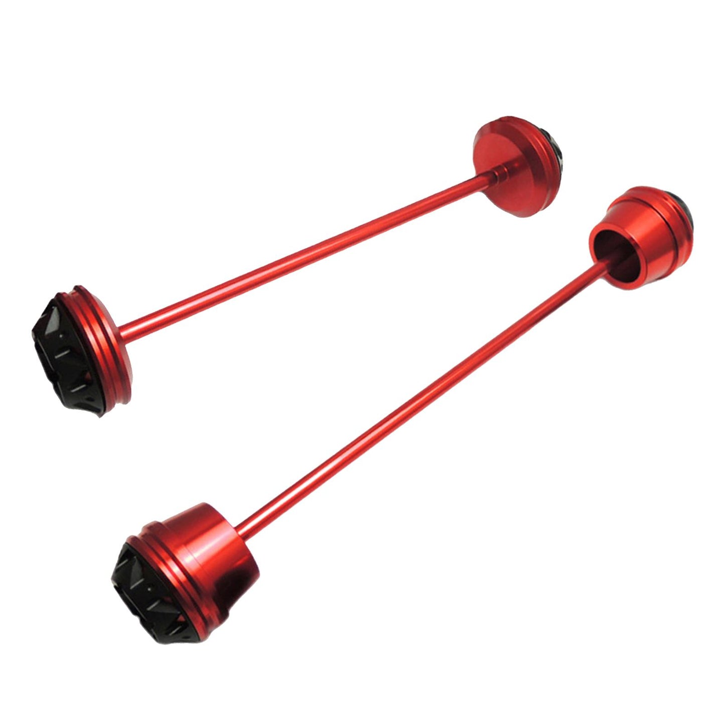 CNC Wheel Fork Axle Sliders For Yamaha MT07 MT-07 FZ07 red