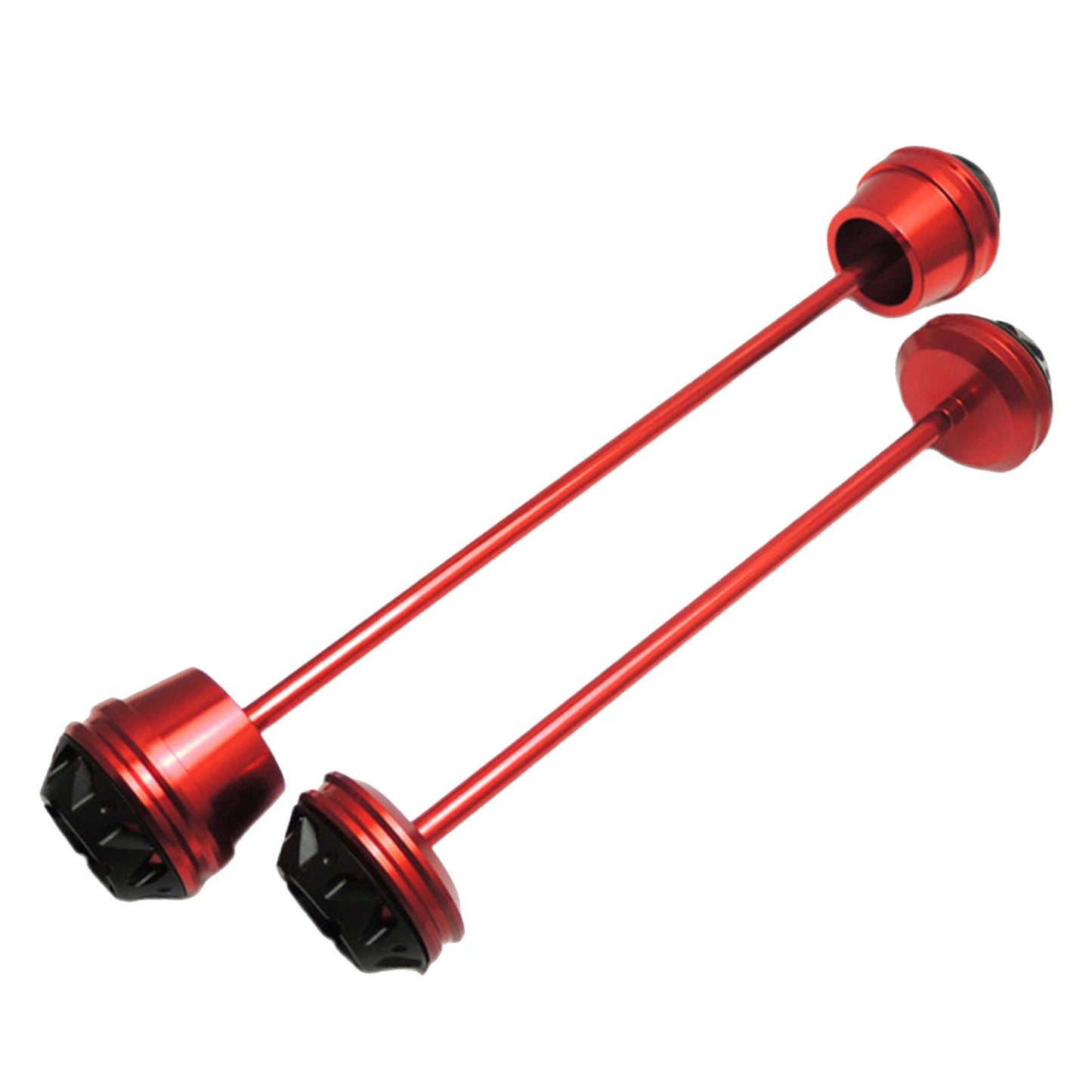 CNC Wheel Fork Axle Sliders For Yamaha MT07 MT-07 FZ07 red