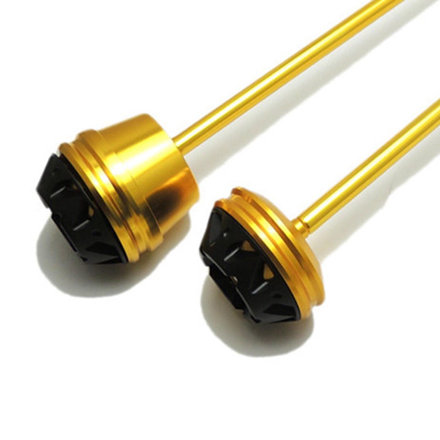 CNC Wheel Fork Axle Sliders For Yamaha MT07 MT-07 FZ07 golden