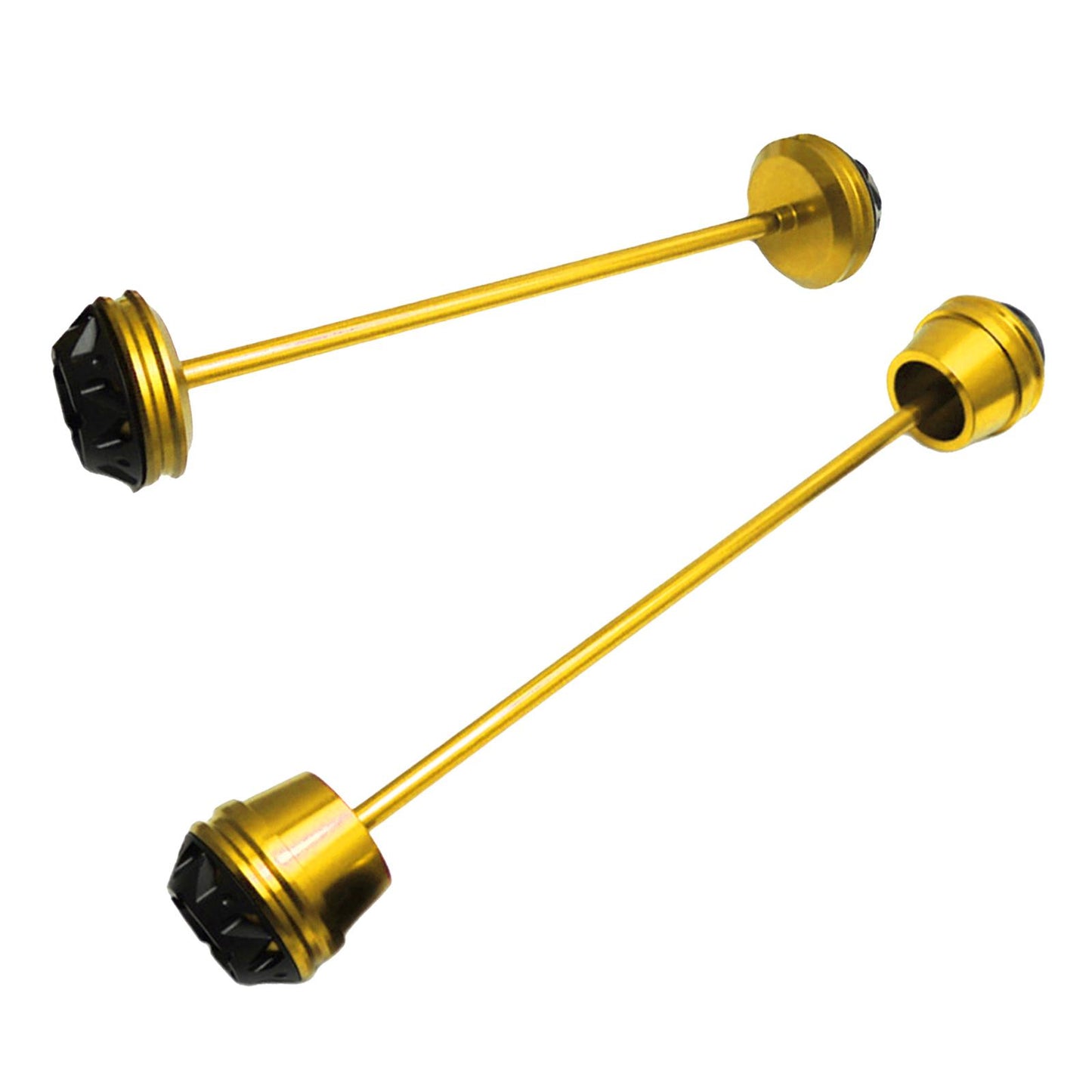 CNC Wheel Fork Axle Sliders For Yamaha MT07 MT-07 FZ07 golden