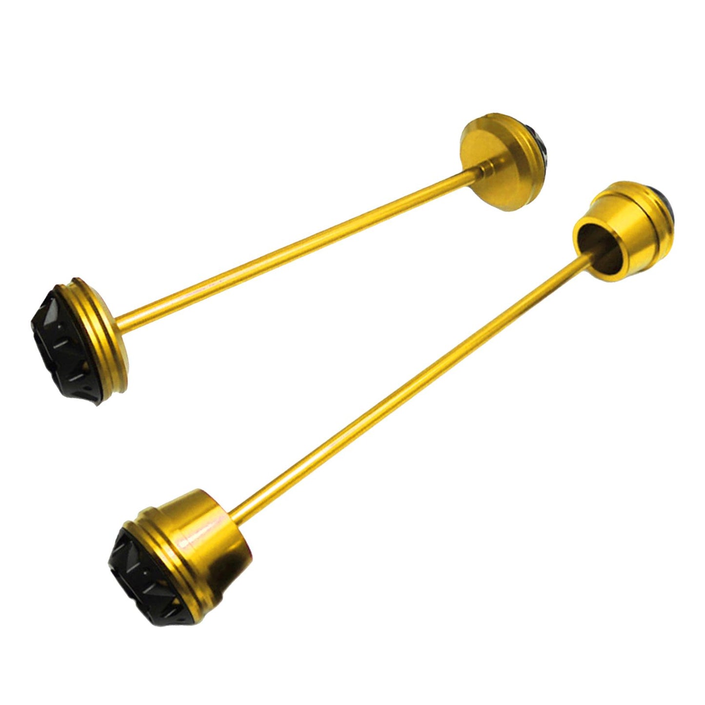 CNC Wheel Fork Axle Sliders For Yamaha MT07 MT-07 FZ07 golden