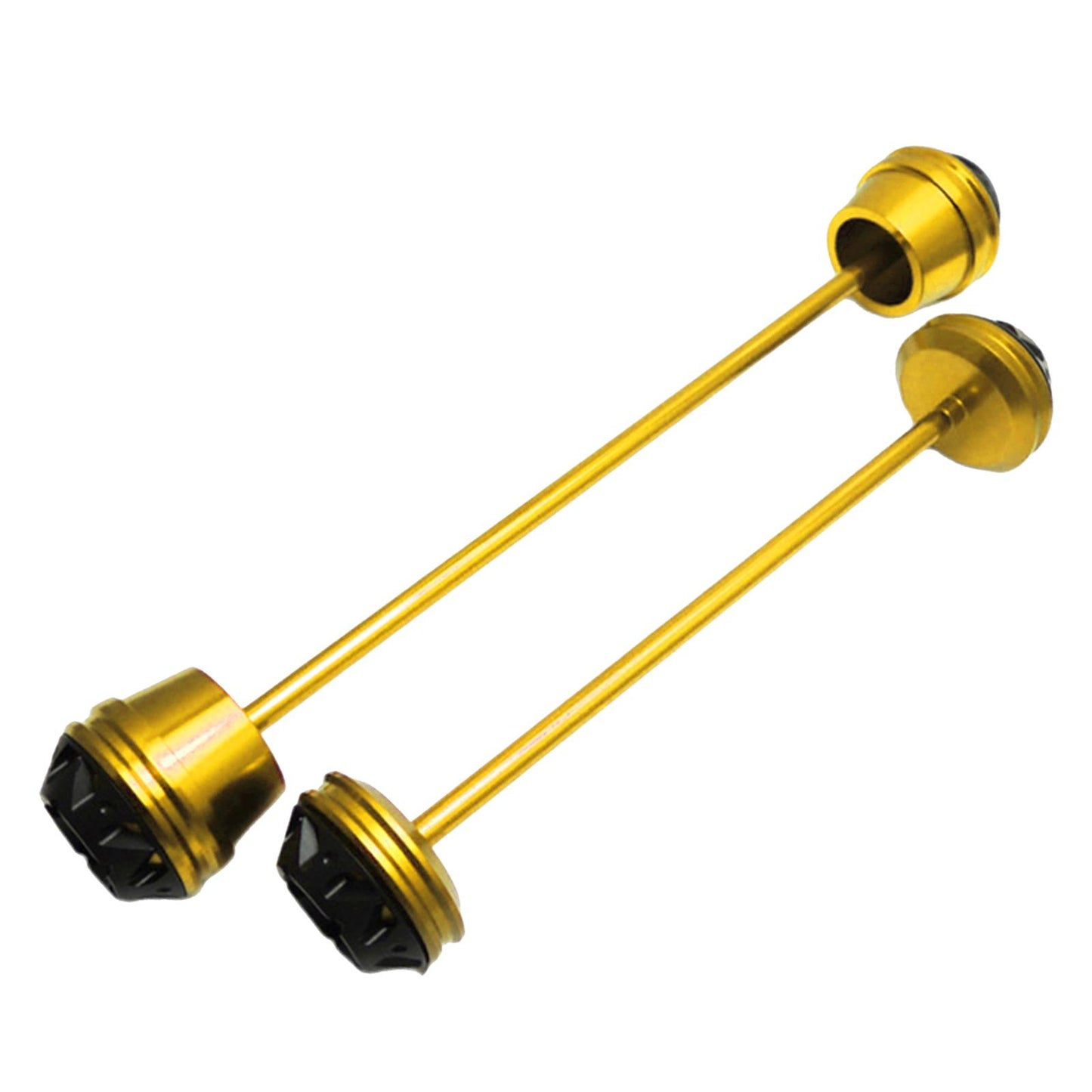 CNC Wheel Fork Axle Sliders For Yamaha MT07 MT-07 FZ07 golden