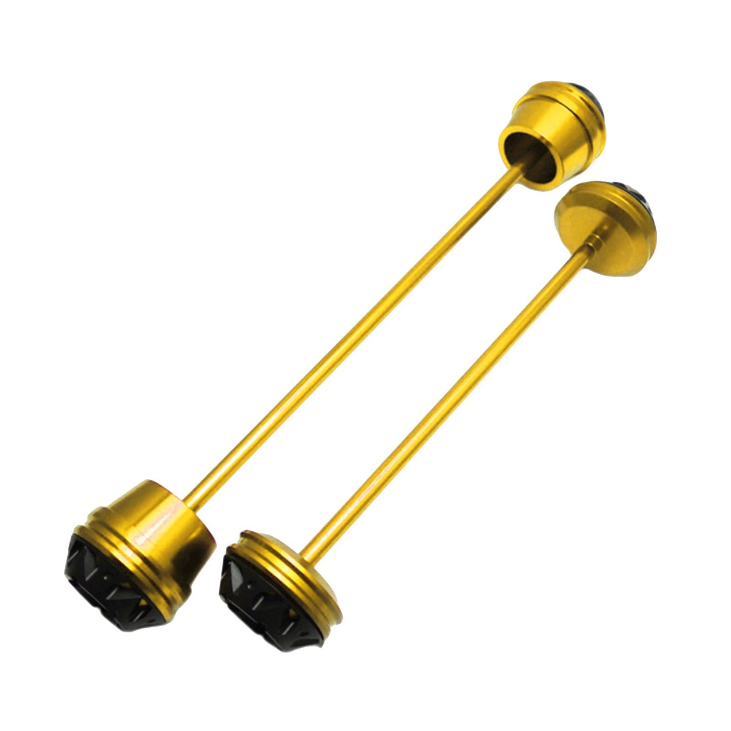 CNC Wheel Fork Axle Sliders For Yamaha MT07 MT-07 FZ07 golden