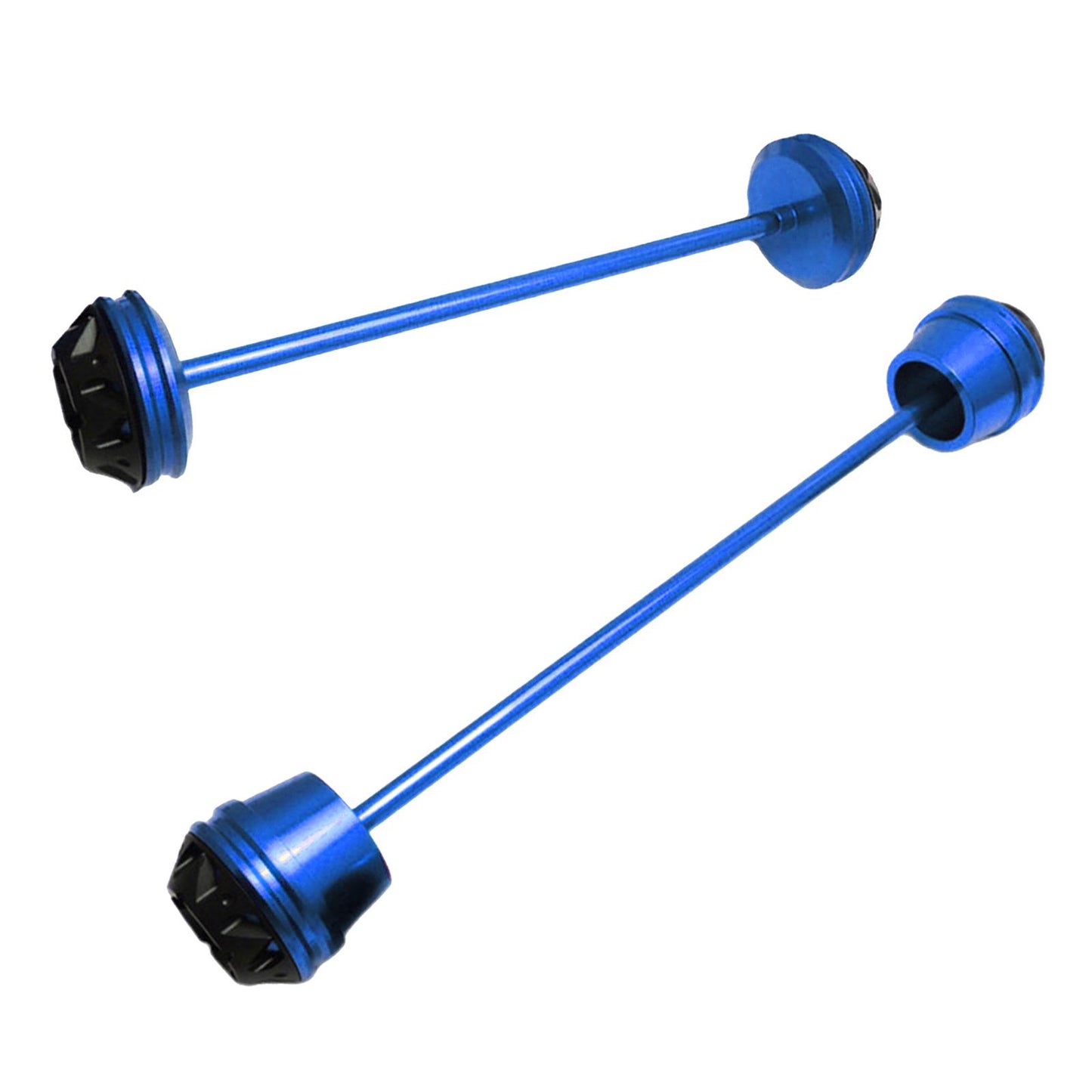 CNC Wheel Fork Axle Sliders For Yamaha MT07 MT-07 FZ07 blue
