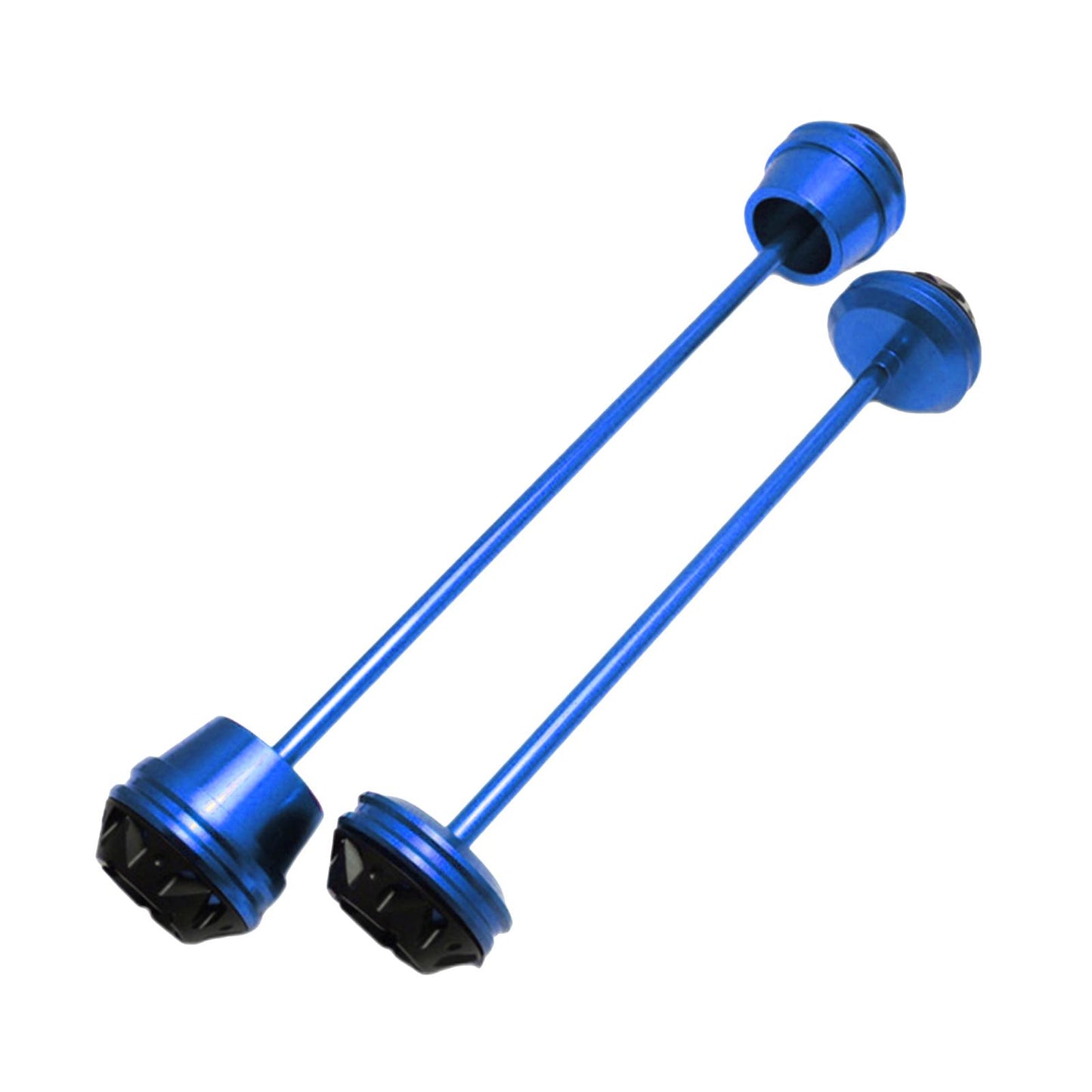 CNC Wheel Fork Axle Sliders For Yamaha MT07 MT-07 FZ07 blue