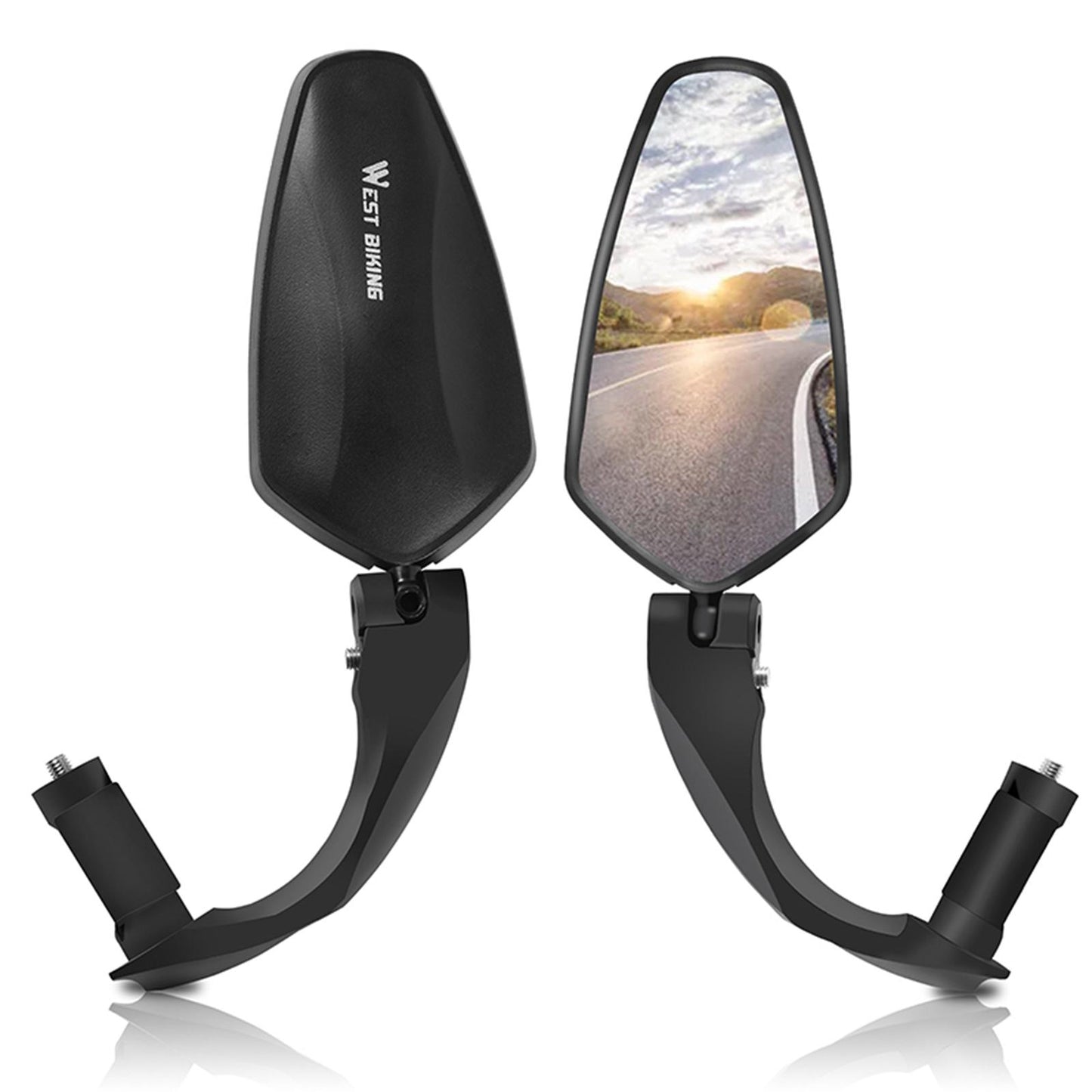 Bike Rear View Mirror Handlebar Installation for Universal Mountain Long