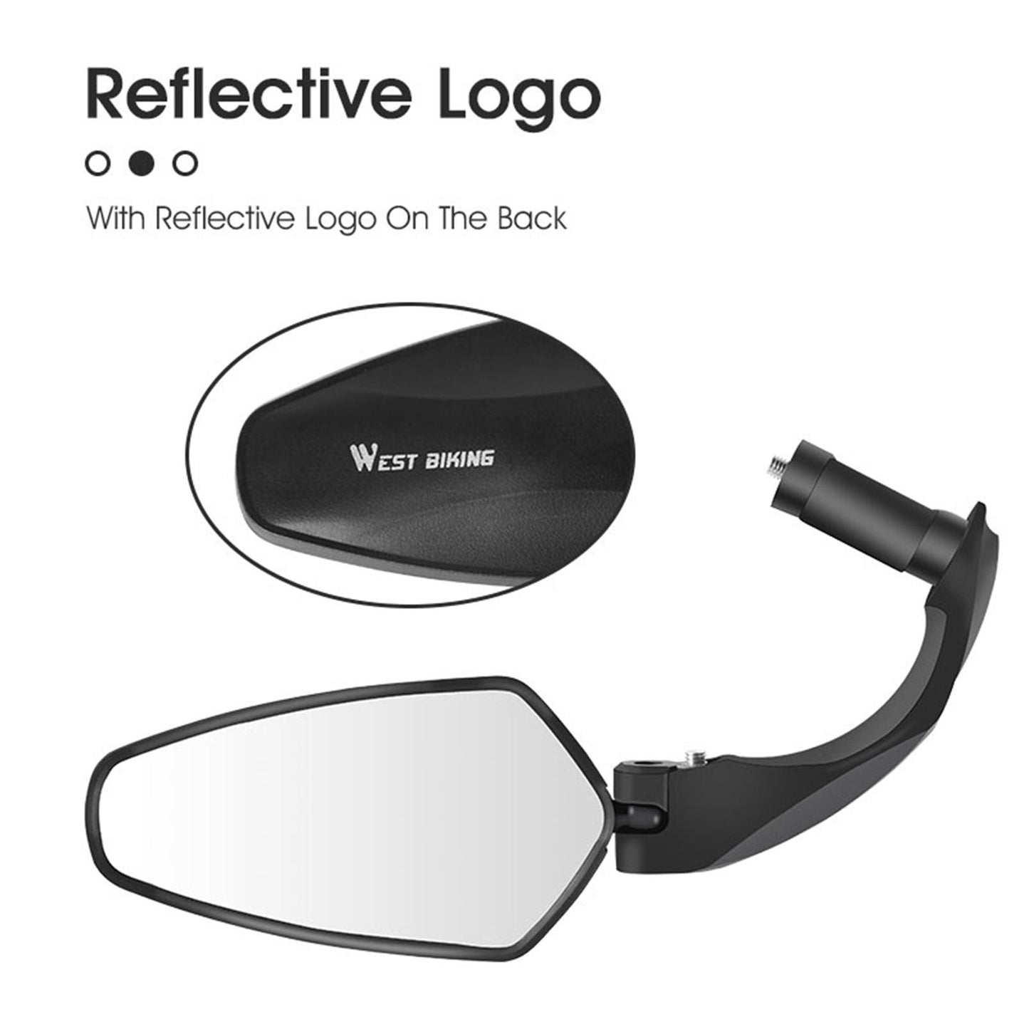 Bike Rear View Mirror Handlebar Installation for Universal Mountain Long