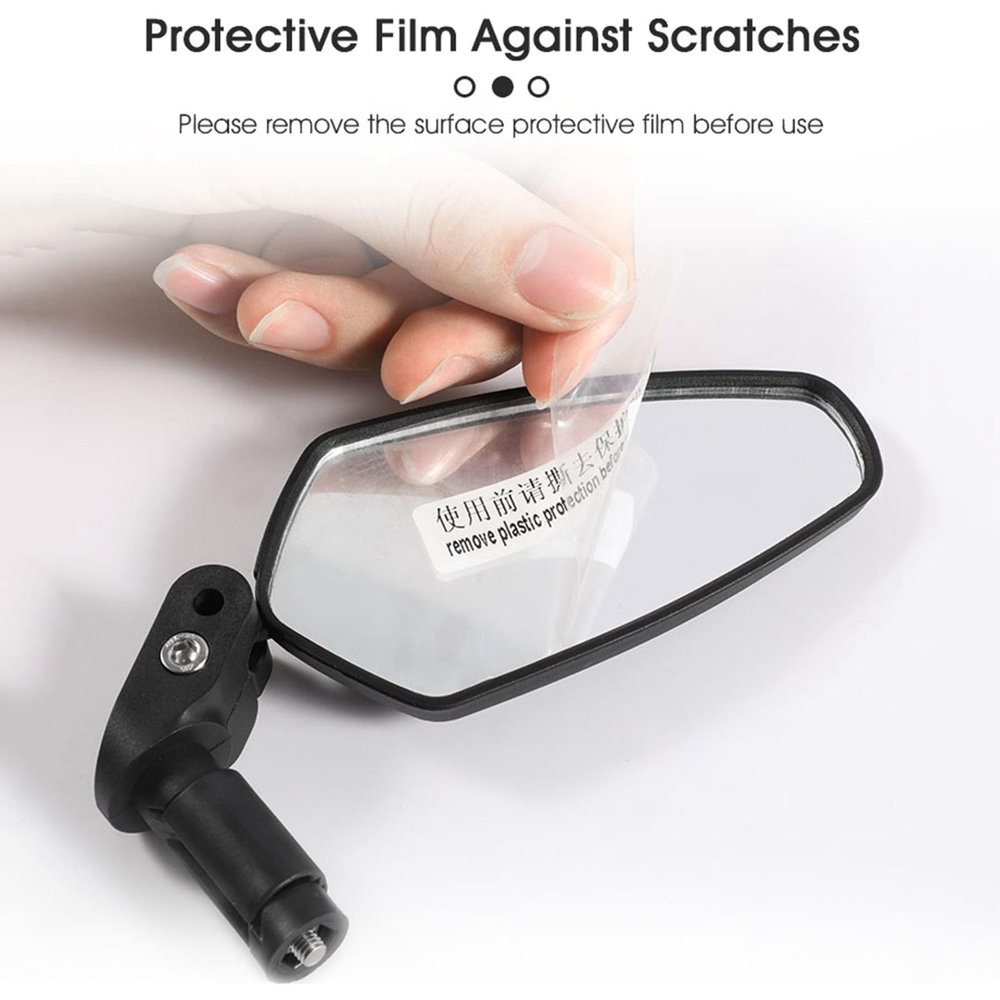 Bike Rear View Mirror Handlebar Installation for Universal Mountain Long