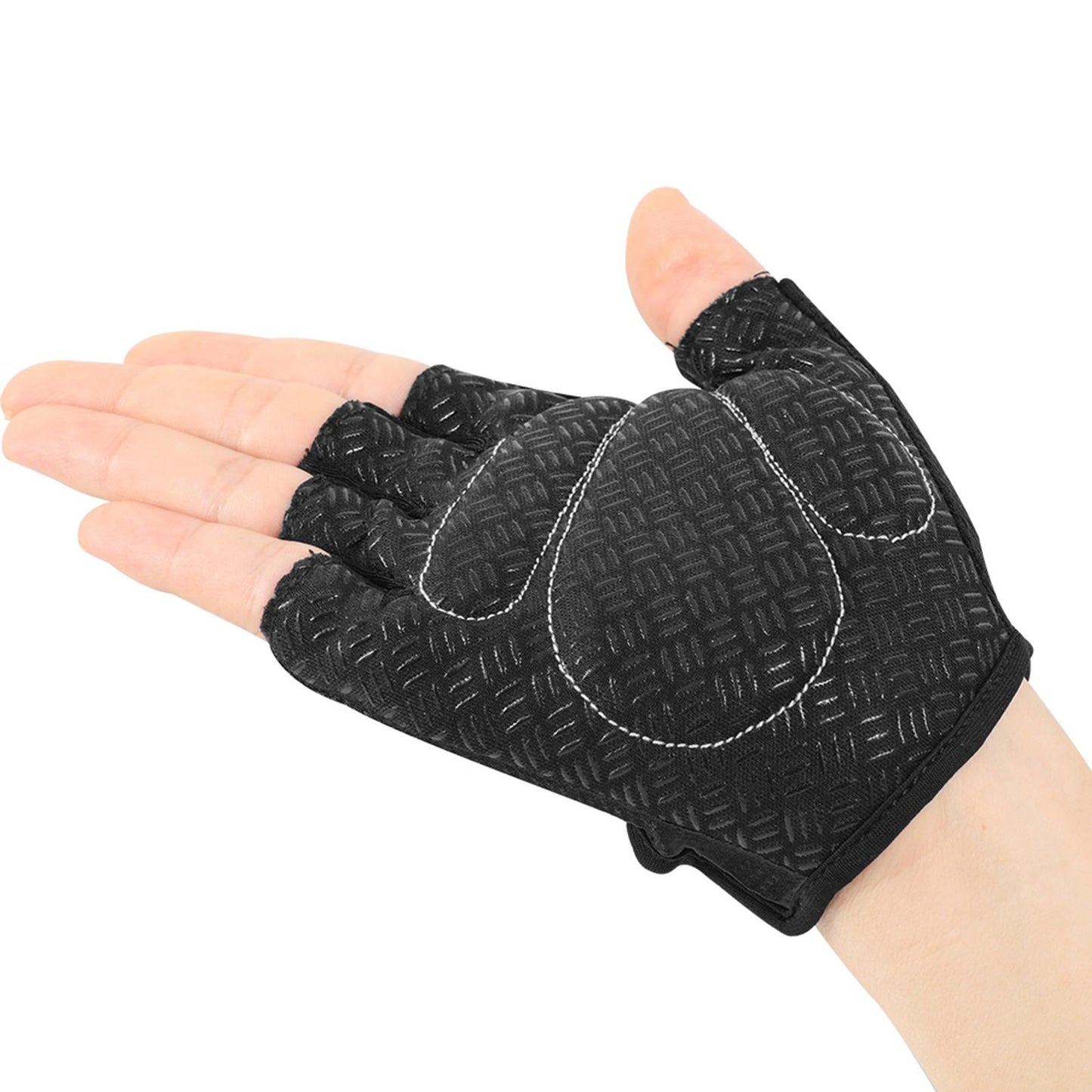 Half Finger Cycling Gloves Sports Light Weight Road Bike Unisex Black XL