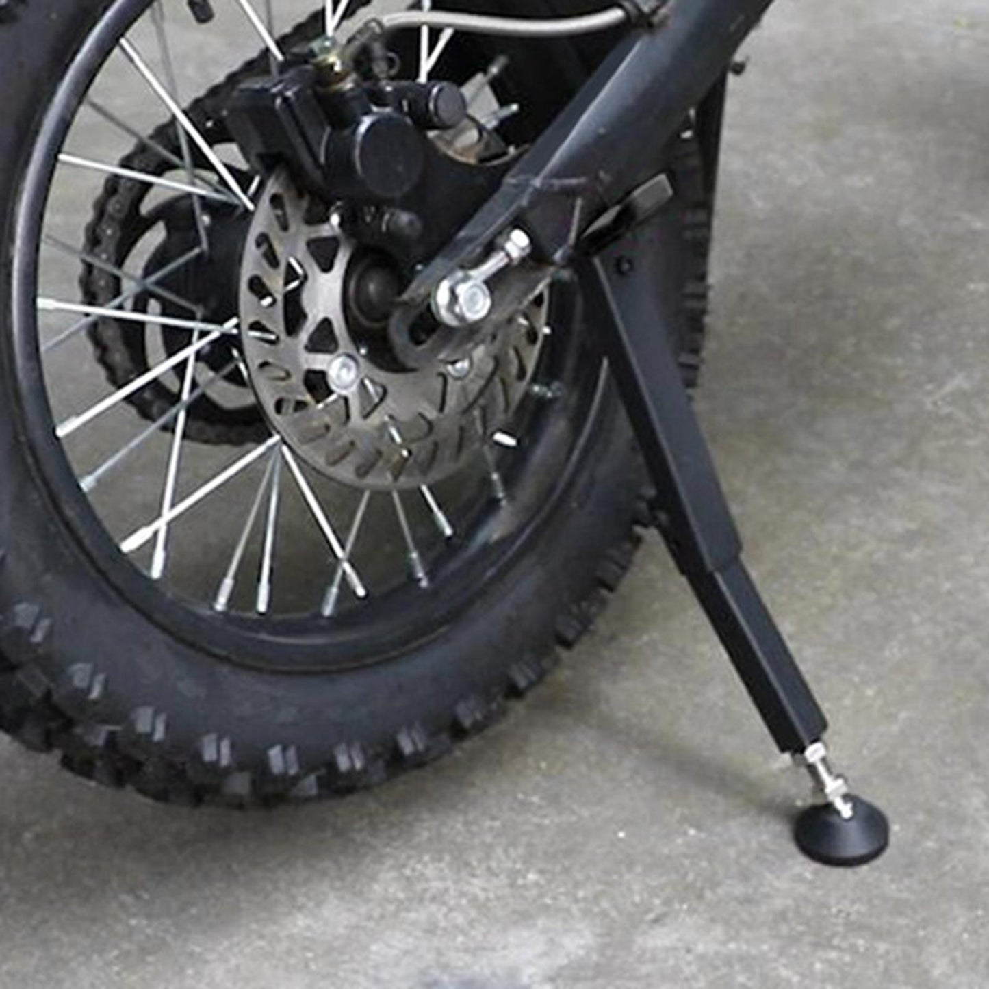 Motorcycle Wheel Support Side Stands for Scooter Dirt Bike black