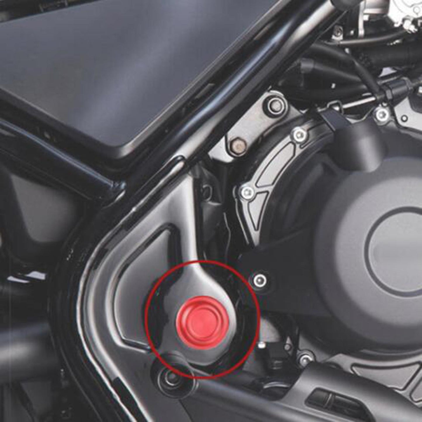Frame Hole Cover for HONDA REBEL 500 CMX500 2020 2021 Parts Red