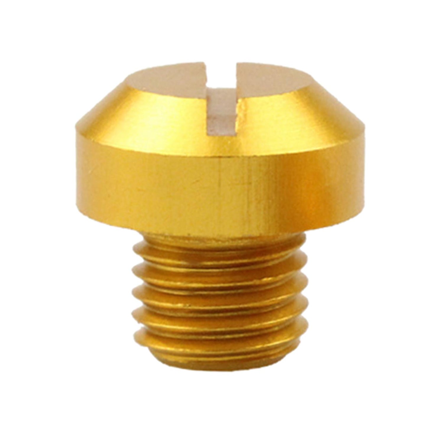 2 Pcs M10x1.25 Rearview Mirrors Thread Hole Plug Screw Bolts Gold Positive