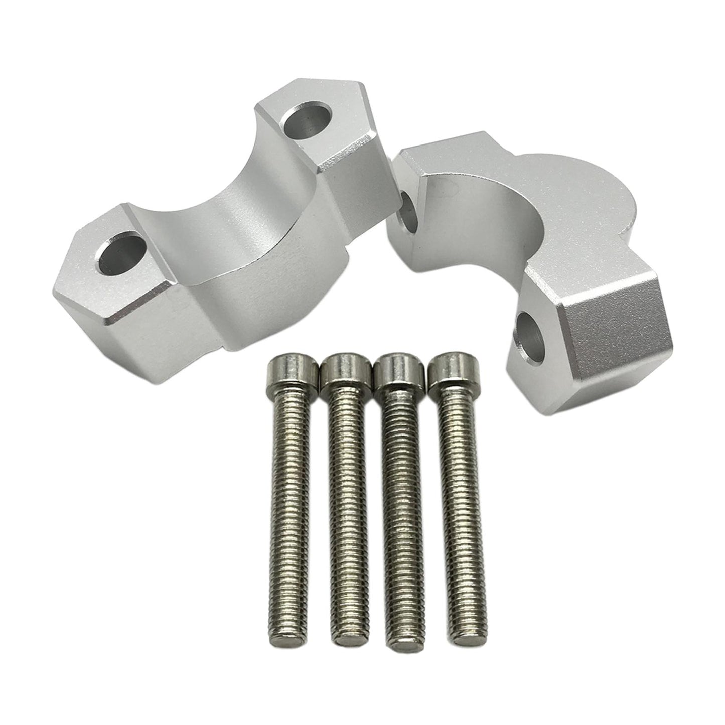 2pcs Motorcycle Handlebar Riser for BMW F850GS F850GS ADV 2018-2020 Silver