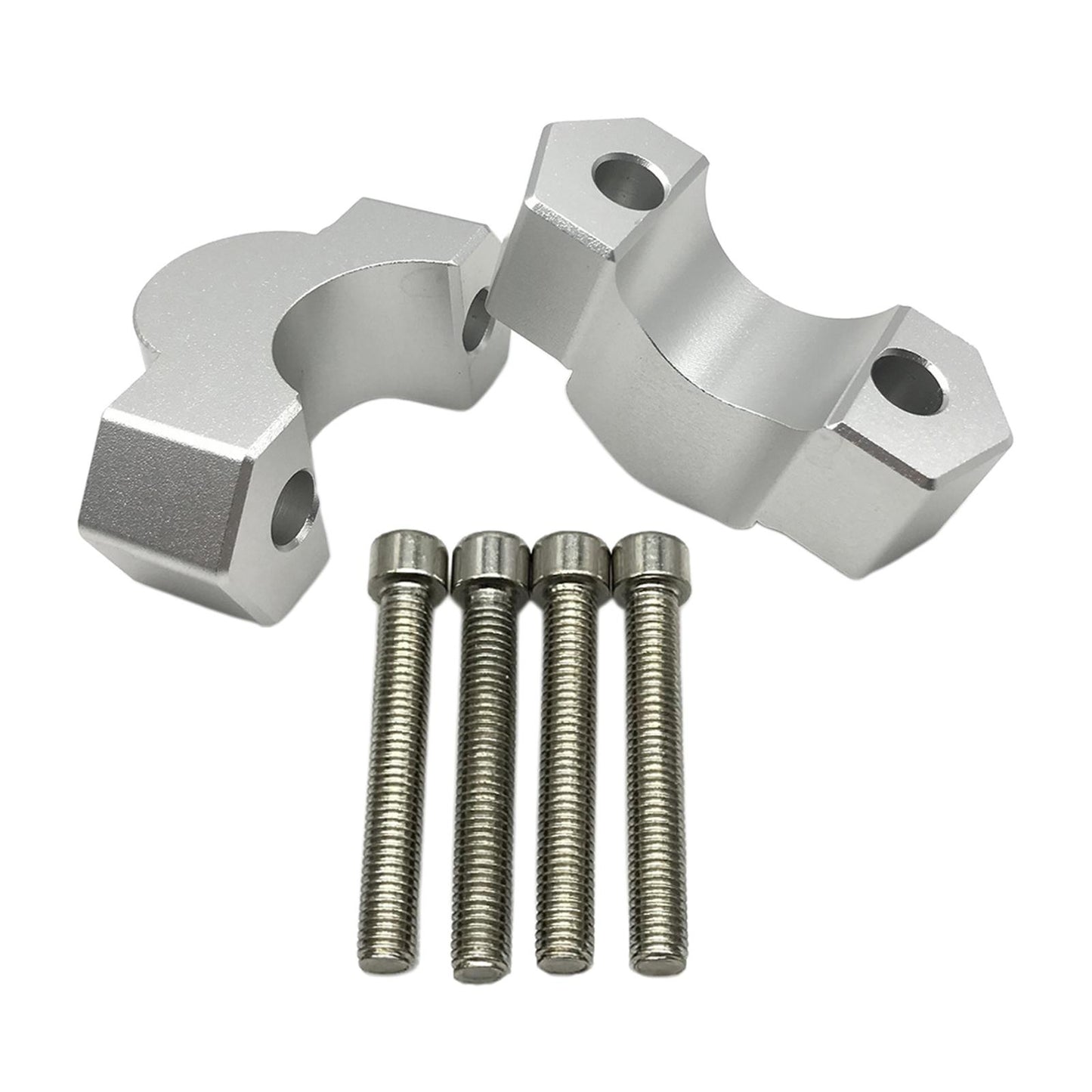 2pcs Motorcycle Handlebar Riser for BMW F850GS F850GS ADV 2018-2020 Silver