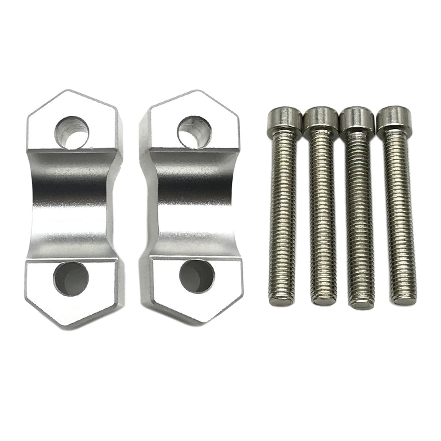 2pcs Motorcycle Handlebar Riser for BMW F850GS F850GS ADV 2018-2020 Silver