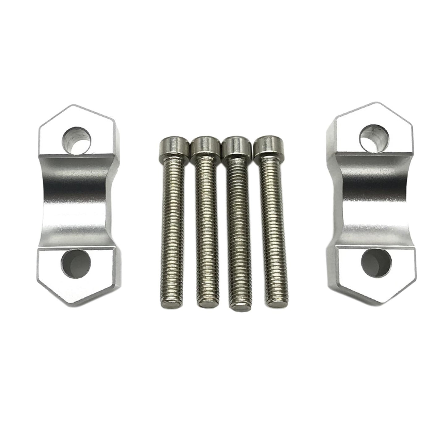 2pcs Motorcycle Handlebar Riser for BMW F850GS F850GS ADV 2018-2020 Silver