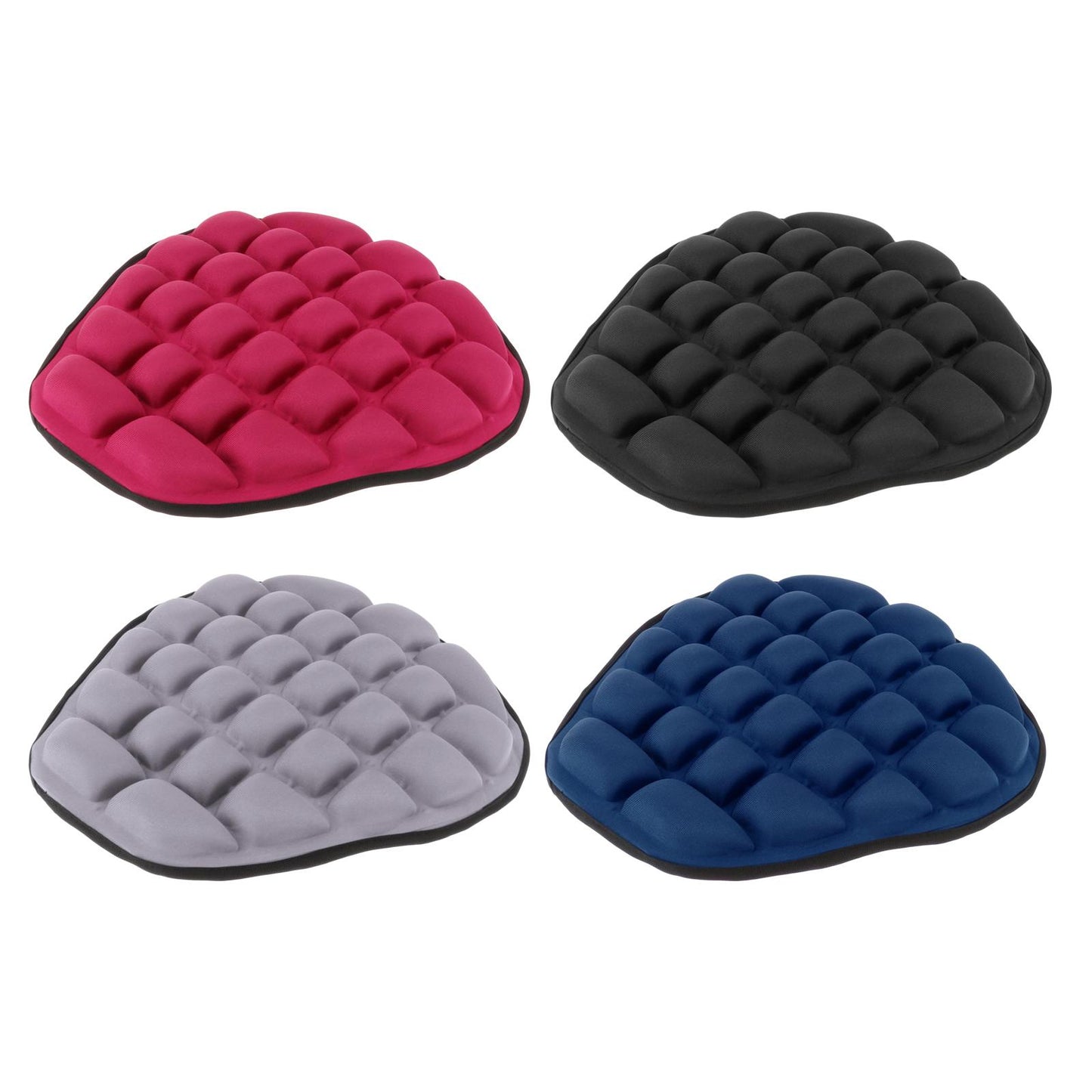 Airbags Air Motorcycle Seat Cushion Large Shock Absorption for Saddles black