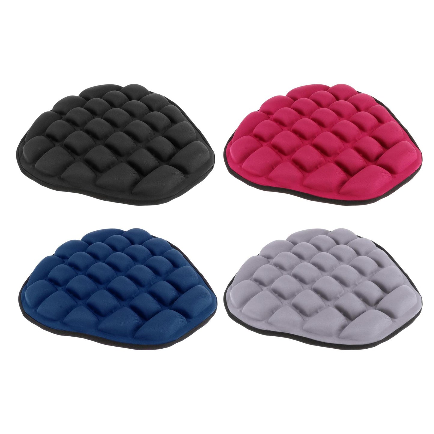 Airbags Air Motorcycle Seat Cushion Large Shock Absorption for Saddles black